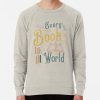 ssrcolightweight sweatshirtmensoatmeal heatherfrontsquare productx1000 bgf8f8f8 30 - Book Lover Gift Shop